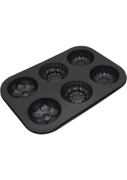 Karışık Çiçek Modelli Kek ve Kurabiye Kalıbı 6'lı 26,5 x 18 cm modelleri