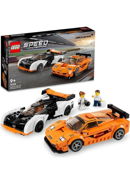 Speed Champions Mclaren Solus Gt ve Mclaren F1 Lm 76918-9 Yaş ve Üzeri Çocuklar Için Koleksiyonluk ve Sergilenebilir Yaratıcı Oyuncak Model Yapım Seti (581 Parça)