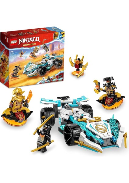 Nınjago® Zane'in Ejderha Gücü Spinjitzu Yarış Arabası 71791 Oyuncak Yapım Seti (307 Parça)