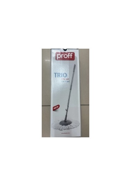 Proff Trio 3 Lü Set *döner Başlıklı Aparat+Püsküllü Mop+Sopası.*