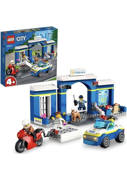 4 Yaş ve Üzeri Çocuklar Için City Polis Merkezi Takibi 60370 Oyuncak Yapım Seti (172 Parça)