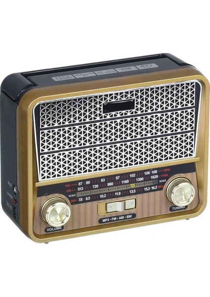 Radyo Nostalji Şarjlı Pilli Bt/usb/sd/aux/fm Cameron CM-1967BT