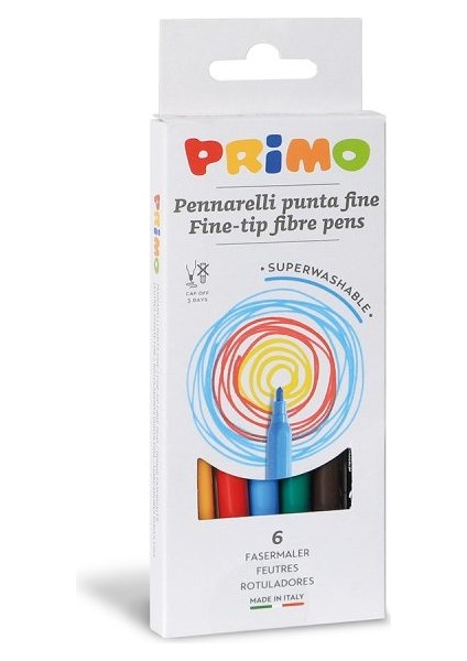 Yıkanabilir Keçeli Kalem 6 Renk