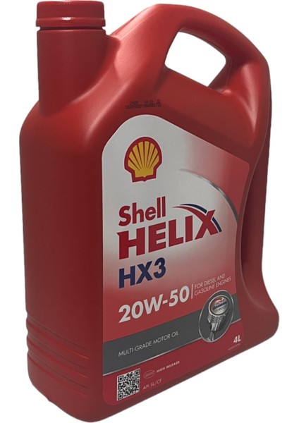 Helix Hx3 20W-50 Motor Yağı 4 Litre (Üretim Yılı:2023)