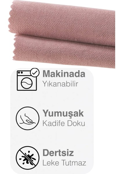 Ada Fon Perde Tek Kanat 1/3 Sık Pile 12481-Açık Gülkurusu