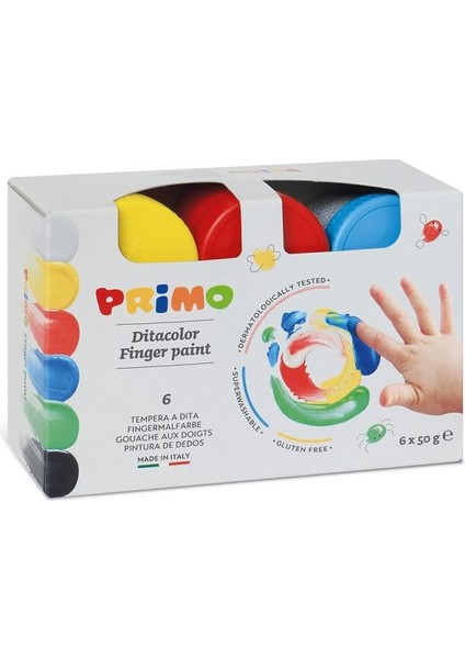 Yıkanabilir Parmak Boyası 6X50 gr
