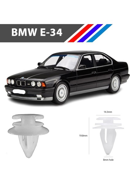 Nvr Bmw 3-5-7 Serisi Bmw E34 Kapı Döşeme Klipsi 50 Adetli Paket 51411973500