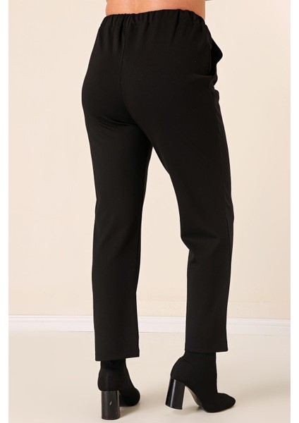 Beli Lastikli Yandan Cepli En Boy Likra Çımalı Büyük Beden Pantolon fırsatları