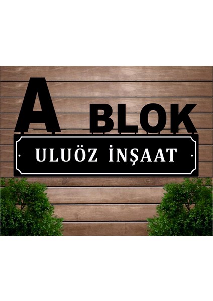 Blok Levha Tabelası Apartman Villa - Daire Yönlendirmesi