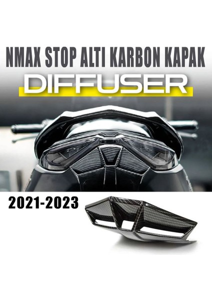 Yamaha Nmax 125/155 2021-2023 Stop Altı Kapak Karbon Diffuser