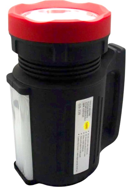 Projektör 10W GS-325 Araç Şarjlı USB Çıkışlı El Feneri