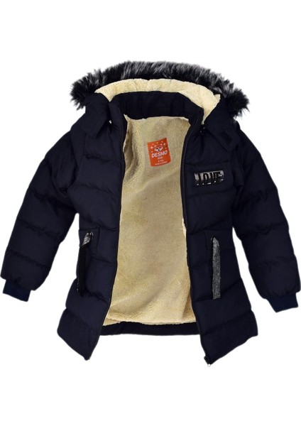 Kız Çocuk Kapüşonlu Kaban BGL-ST03449