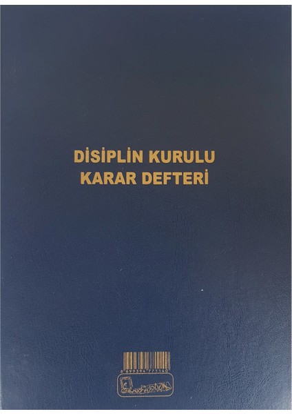 Disiplin Kurulu Karar Defteri Cilt Kapak