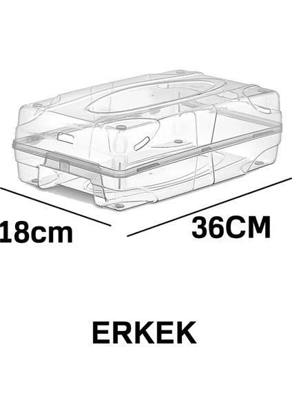 10'lu Set Ayakkabı Saklama Kutusu - 5 Adet Erkek 5 Adet Kadın Ayakkabı Düzenleyici Şeffaf Kutu