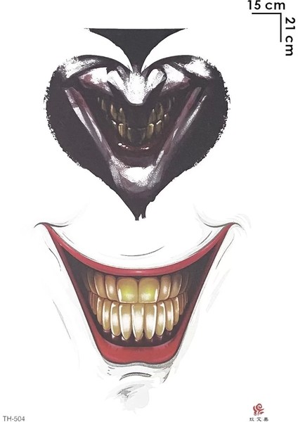 Joker Smile Geçici Dövme Tattoo