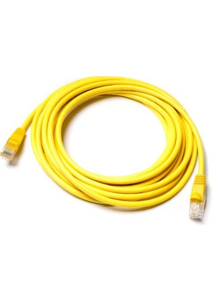 Cat6 Internet Kablosu 15CM Sarı