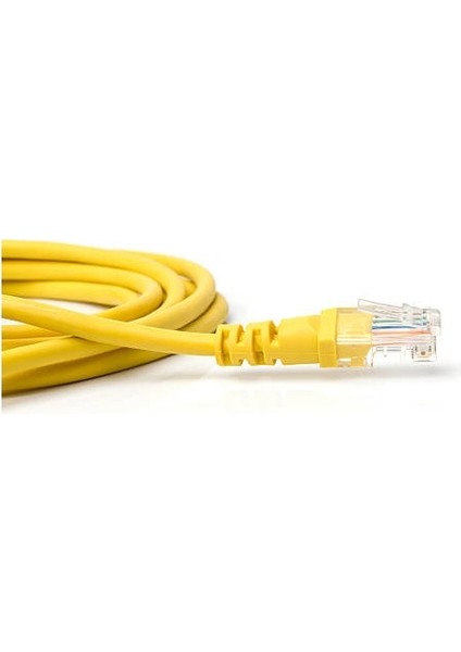 Cat6 Internet Kablosu 15CM Sarı