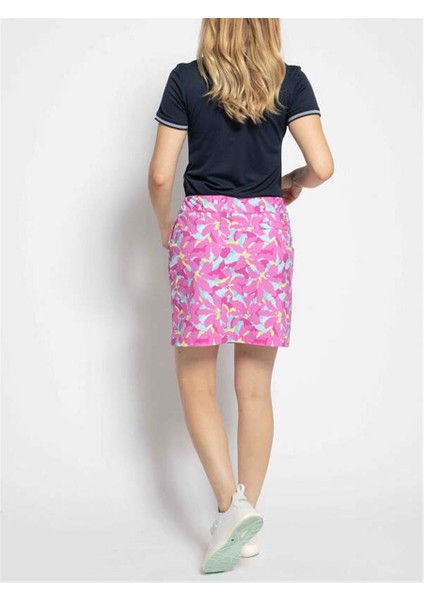 Lissy Jersey Summer Print Skort - Kadın Renkli Baskılı Şortlu Etek