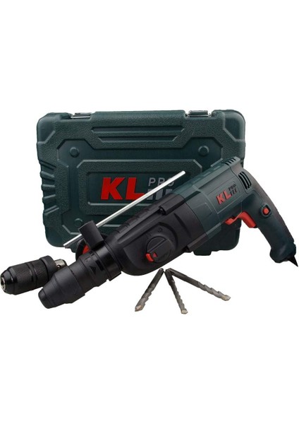 Klpro KLPM2603 850WATT 3, 2j Profesyonel Sds-Plus Çift Mandren Kırıcı/delici.