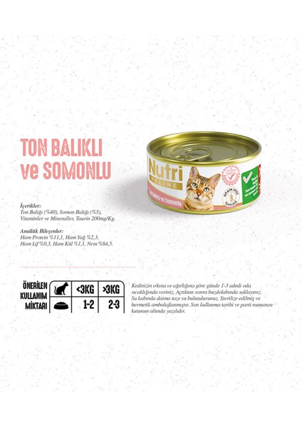 85GR Ton Somon 12ADET Yaş Kedi Maması