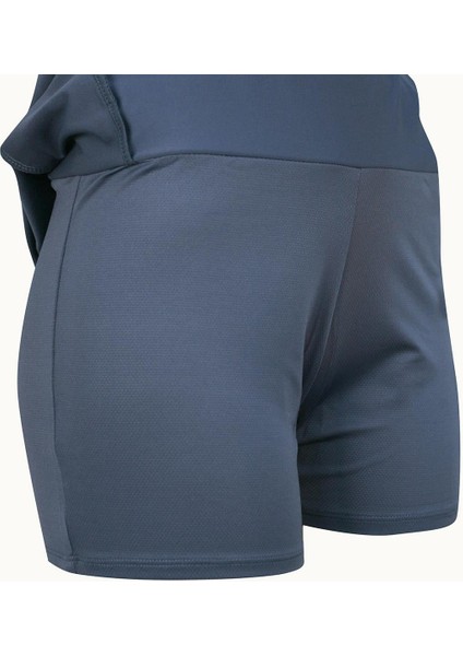 Length With Side Slits - Kadın Yan Yırtmaçlı Şortlu Etek