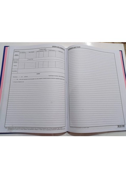 Disiplin Kurulu Karar Defteri Cilt Kapak Byr [byrtek] fiyatları