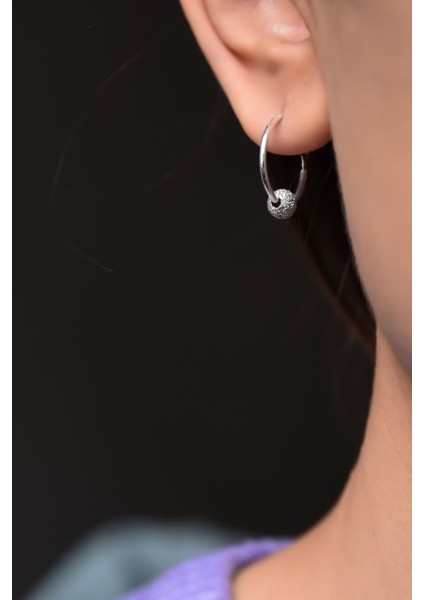 925 Ayar Gümüş Dorika Toplu Halka Küpe Kaplama