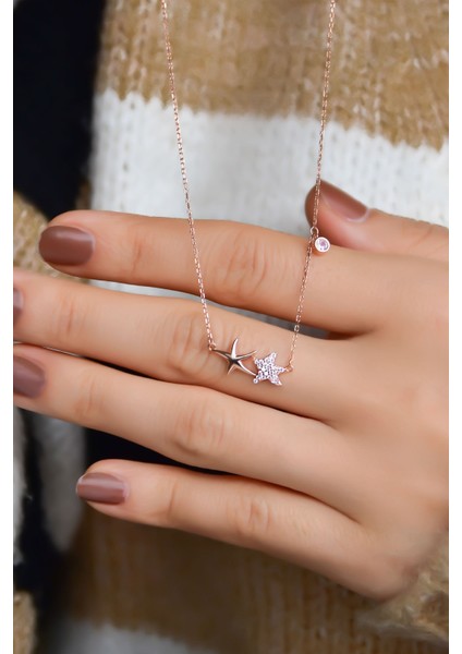 925 Ayar Gümüş Kaplama Deniz Yıldızı Kolye fiyatları