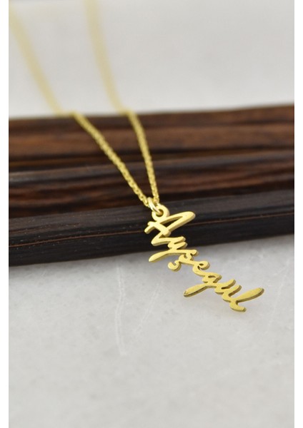 925 Ayar Gümüş Kaplama Isim Kolye modelleri