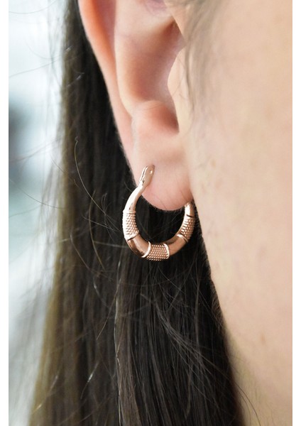 925 Ayar Gümüş Kaplama Sea Halka Küpe