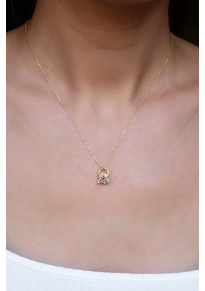 925 Ayar Gümüş Kaplama Tektaş Yüzük Kolye fiyatları