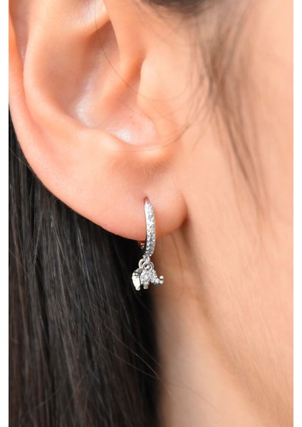 925 Ayar Gümüş Kaplama Fil Halka Küpe fiyatları