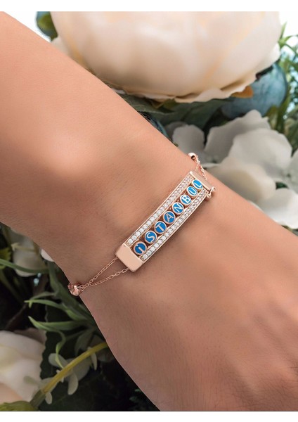 925 Ayar Gümüş Kaplama Isim Demonte Bileklik fiyatları