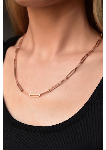 925 Ayar Gümüş Kaplama Ataç Zincir Kolye fiyatları