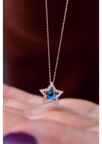 925 Ayar Gümüş Kaplama Mona Lisa Nazar Göz