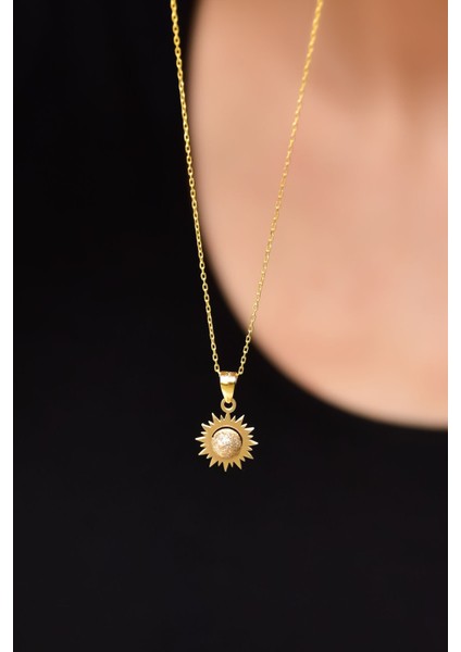 925 Ayar Gümüş Kaplama Sim Toplu Güneş Kolye fiyatları