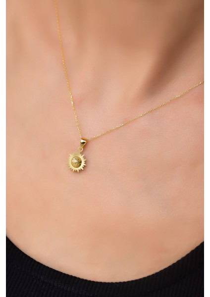 925 Ayar Gümüş Kaplama Sim Toplu Güneş Kolye modelleri