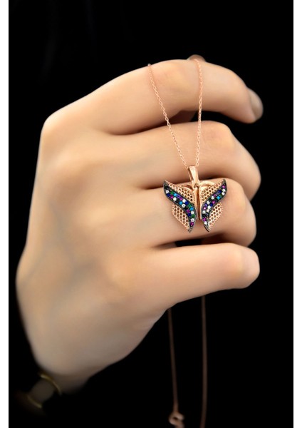 Kadın Canım Annem Yazılı Kelebek Kolye fiyatları