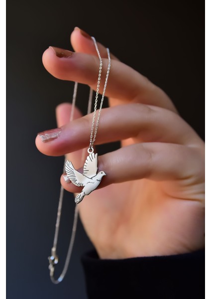 925 Ayar Gümüş Barış Güvercini Kolye fiyatları