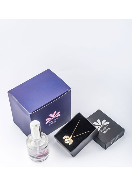 925 Ayar Gümüş Açılır Kapanır Canım Yazılı Papatya Parfüm Kolye