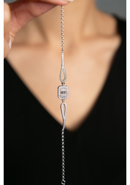 925 Ayar Gümüş Kaplama Baget Taşlı Bileklik modelleri