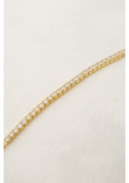 925 Ayar Gümüş Kaplama Zirkon Taşlı Su Yolu Bileklik modelleri