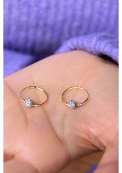 925 Ayar Gümüş 2 Renk Dorika Toplu Halka Küpe fiyatları