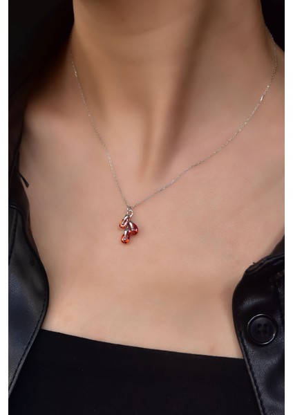 925 Ayar Gümüş Kaplama Kasım Ayı Doğum Taşlı Kübik Drop Kolye modelleri