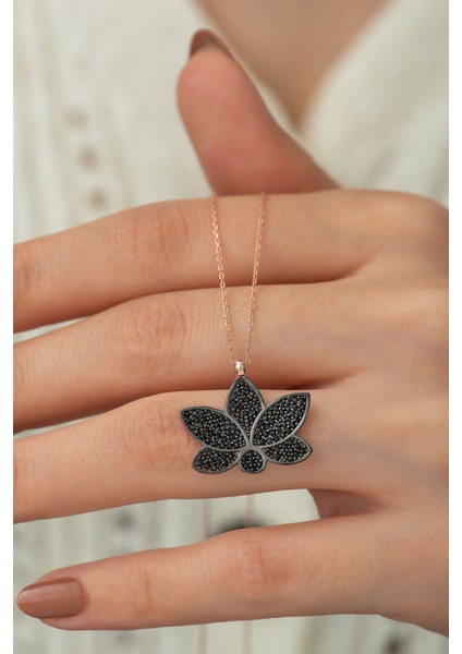 925 Ayar Lotus Çiçeği Gümüş Kolye
