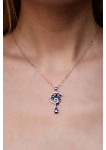 925 Ayar Gümüş Kaplama Girdap Kolye fiyatları