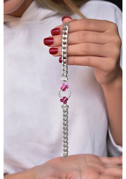 925 Ayar Gümüş Kaplama Kelebek Zincir Bileklik