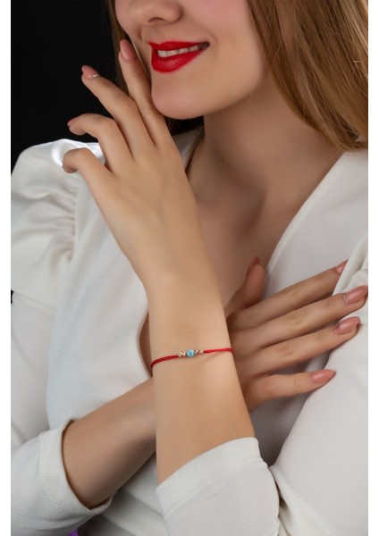 925 Ayar Gümüş Dorica Toplu Doğal Taşlı Ip Bileklik