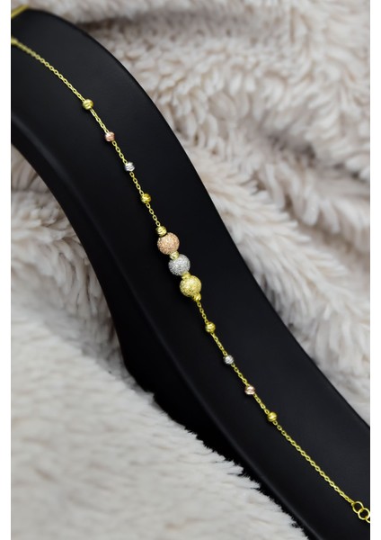 925 Ayar Gümüş Kaplama Sim Dorika Top Bileklik fiyatları