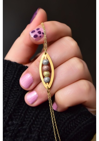 925 Ayar Gümüş Kaplama Üç Renkli Sim Dorika Toplu Bileklik